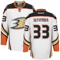Adult Authentic Anaheim Ducks Jakob Silfverberg White Official Reebok Jersey