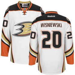Adult Authentic Anaheim Ducks James Wisniewski White Official Reebok Jersey