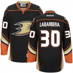 Adult Authentic Anaheim Ducks Jason Labarbera Black Team Color Official Reebok Jersey