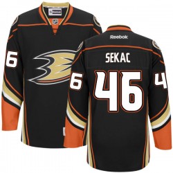 Adult Authentic Anaheim Ducks Jiri Sekac Black Team Color Official Reebok Jersey
