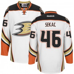 Adult Authentic Anaheim Ducks Jiri Sekac White Official Reebok Jersey