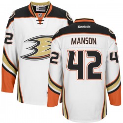 Adult Authentic Anaheim Ducks Josh Manson White Official Reebok Jersey