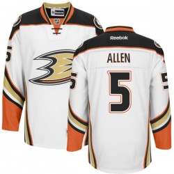 Adult Authentic Anaheim Ducks Bryan Allen White Official Reebok Jersey