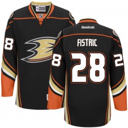 Adult Premier Anaheim Ducks Mark Fistric Black Team Color Official Reebok Jersey
