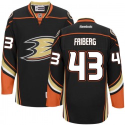 Adult Authentic Anaheim Ducks Max Friberg Black Team Color Official Reebok Jersey