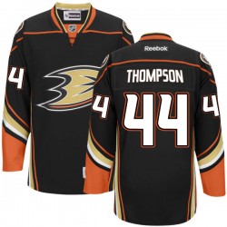 Adult Authentic Anaheim Ducks Nate Thompson Black Team Color Official Reebok Jersey