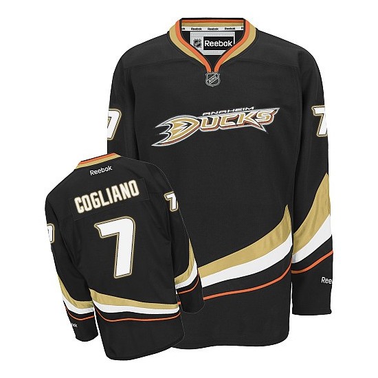 Adult Authentic Anaheim Ducks Andrew Cogliano Black Home Official Reebok Jersey
