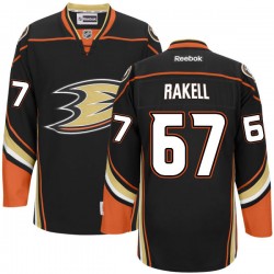 Adult Authentic Anaheim Ducks Rickard Rakell Black Team Color Official Reebok Jersey