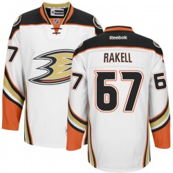 Adult Authentic Anaheim Ducks Rickard Rakell White Official Reebok Jersey