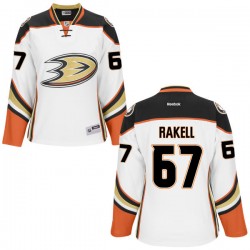 Women's Authentic Anaheim Ducks Rickard Rakell White Official Reebok Jersey
