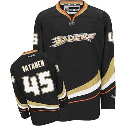 Adult Authentic Anaheim Ducks Sami Vatanen Black Home Official Reebok Jersey