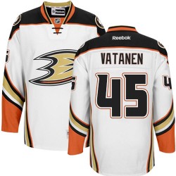 Adult Premier Anaheim Ducks Sami Vatanen White Away Official Reebok Jersey