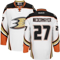 Adult Authentic Anaheim Ducks Scott Niedermayer White Away Official Reebok Jersey