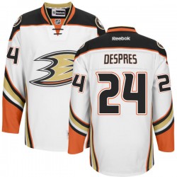 Adult Authentic Anaheim Ducks Simon Despres White Official Reebok Jersey