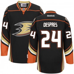 Adult Premier Anaheim Ducks Simon Despres Black Team Color Official Reebok Jersey