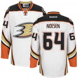 Adult Authentic Anaheim Ducks Stefan Noesen White Official Reebok Jersey