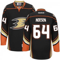 Adult Premier Anaheim Ducks Stefan Noesen Black Team Color Official Reebok Jersey