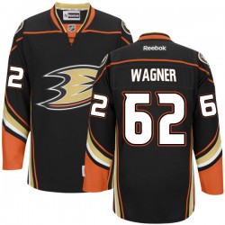 Adult Authentic Anaheim Ducks Chris Wagner Black Team Color Official Reebok Jersey