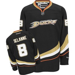 Youth Authentic Anaheim Ducks Teemu Selanne Black Home Official Reebok Jersey