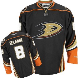 Youth Premier Anaheim Ducks Teemu Selanne Black Third Official Reebok Jersey
