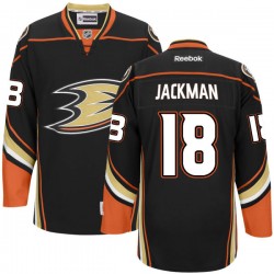 Adult Premier Anaheim Ducks Tim Jackman Black Team Color Official Reebok Jersey
