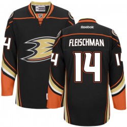 Adult Authentic Anaheim Ducks Tomas Fleischmann Black Team Color Official Reebok Jersey