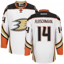 Adult Authentic Anaheim Ducks Tomas Fleischmann White Official Reebok Jersey