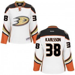 Women's Premier Anaheim Ducks William Karlsson White Official Reebok Jersey