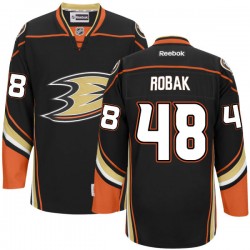 Adult Authentic Anaheim Ducks Colby Robak Black Team Color Official Reebok Jersey