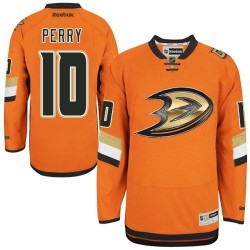 Adult Authentic Anaheim Ducks Corey Perry Orange Official Reebok Jersey