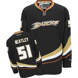Adult Authentic Anaheim Ducks Dany Heatley Black Home Official Reebok Jersey