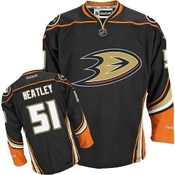 Adult Authentic Anaheim Ducks Dany Heatley Black Third Official Reebok Jersey