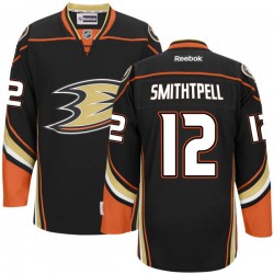 Adult Authentic Anaheim Ducks Devante Smith-pelly Black Team Color Official Reebok Jersey