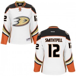 Women's Premier Anaheim Ducks Devante Smith-pelly White Official Reebok Jersey
