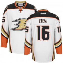 Adult Premier Anaheim Ducks Emerson Etem White Official Reebok Jersey