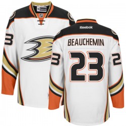 Adult Authentic Anaheim Ducks Francois Beauchemin White Official Reebok Jersey