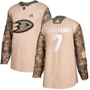 Youth Authentic Anaheim Ducks Andrew Cogliano Camo Veterans Day Practice Official Adidas Jersey