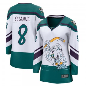 Women's Breakaway Anaheim Ducks Teemu Selanne White 2020/21 Special Edition Official Fanatics Branded Jersey