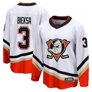 Adult Breakaway Anaheim Ducks Kevin Bieksa White Special Edition 2.0 Official Fanatics Branded Jersey