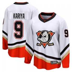 Adult Breakaway Anaheim Ducks Paul Kariya White Special Edition 2.0 Official Fanatics Branded Jersey