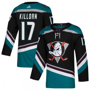 Youth Authentic Anaheim Ducks Alex Killorn Black Teal Alternate Official Adidas Jersey