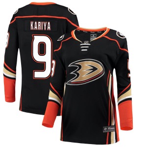 Women's Authentic Anaheim Ducks Paul Kariya Black Home Official Fanatics Branded Jersey