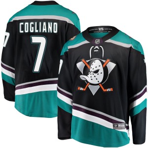 Adult Breakaway Anaheim Ducks Andrew Cogliano Black Alternate Official Fanatics Branded Jersey