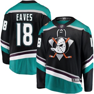 Adult Breakaway Anaheim Ducks Patrick Eaves Black Alternate Official Fanatics Branded Jersey