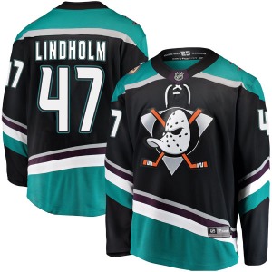 Adult Breakaway Anaheim Ducks Hampus Lindholm Black Alternate Official Fanatics Branded Jersey