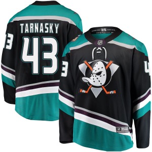 Adult Breakaway Anaheim Ducks Nick Tarnasky Black Alternate Official Fanatics Branded Jersey