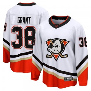 Youth Breakaway Anaheim Ducks Derek Grant White Special Edition 2.0 Official Fanatics Branded Jersey