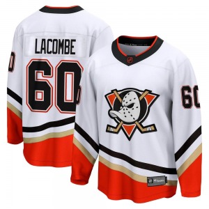 Youth Breakaway Anaheim Ducks Jackson LaCombe White Special Edition 2.0 Official Fanatics Branded Jersey