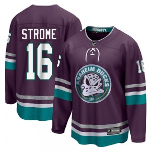 Adult Premier Anaheim Ducks Ryan Strome Purple 30th Anniversary Breakaway Official Fanatics Branded Jersey