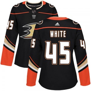 Women's Authentic Anaheim Ducks Colton White White Black Home Official Adidas Jersey